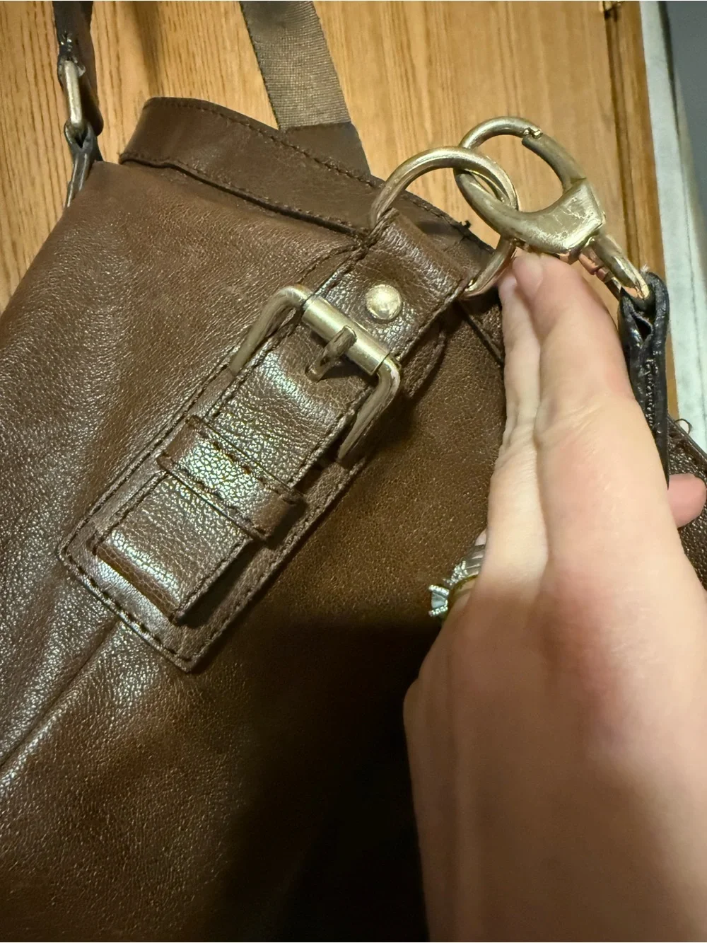 Giorgio Armani brown cross body bag